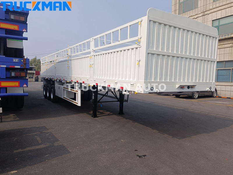 3 axles fence trailer