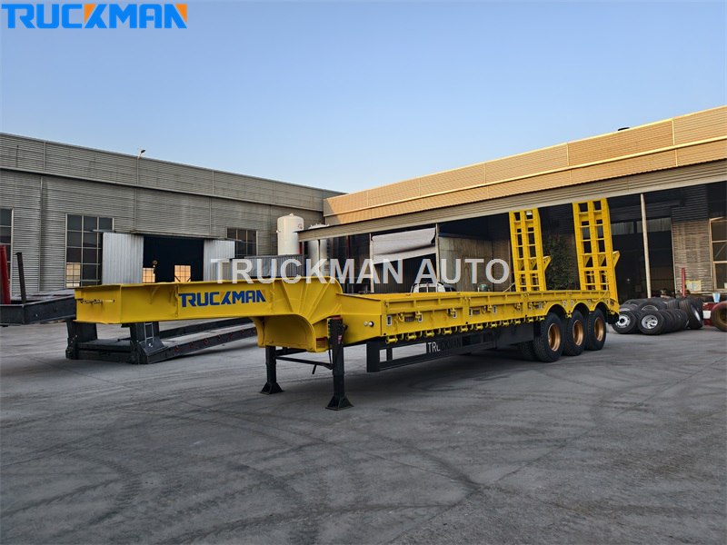 3 axles lowbed trailer factory