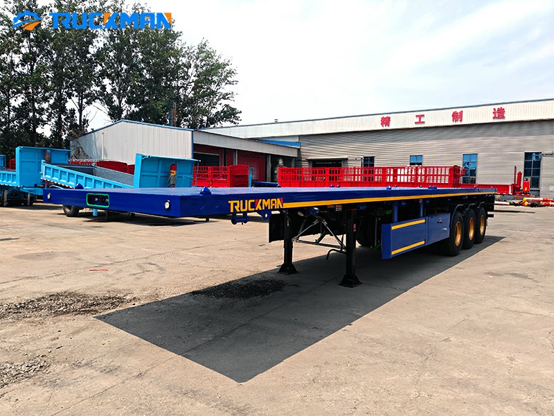 TRUCKMAN 3-Axle 60-Ton Flatbed Container Semi Trailer