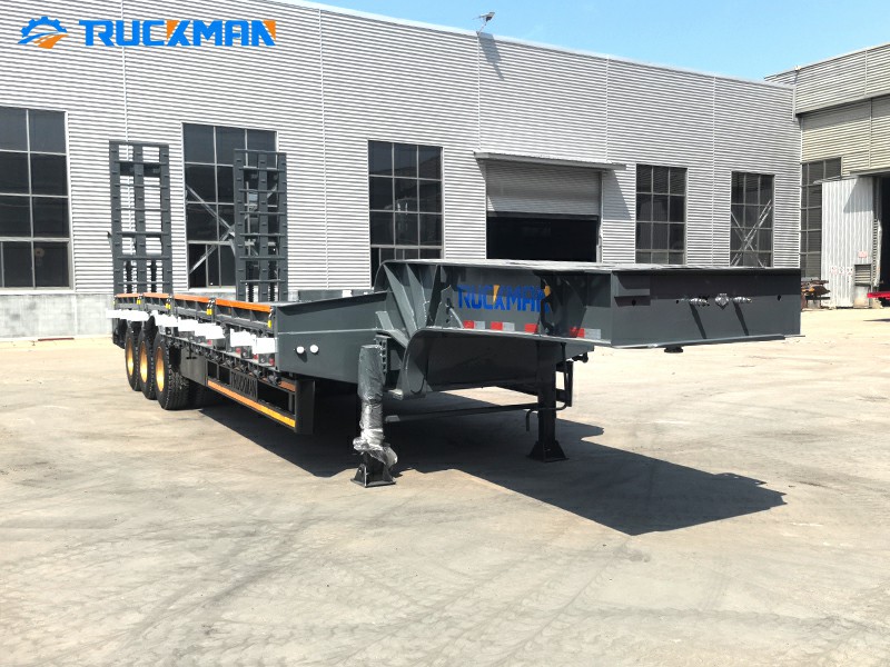 TRUCKMAN 3-Axle Lowbed Semi Trailer for Heavy Equipment