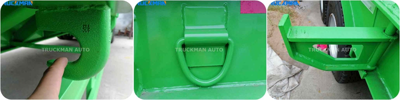 3 AXLE 70 tons lowbed trailer detail
