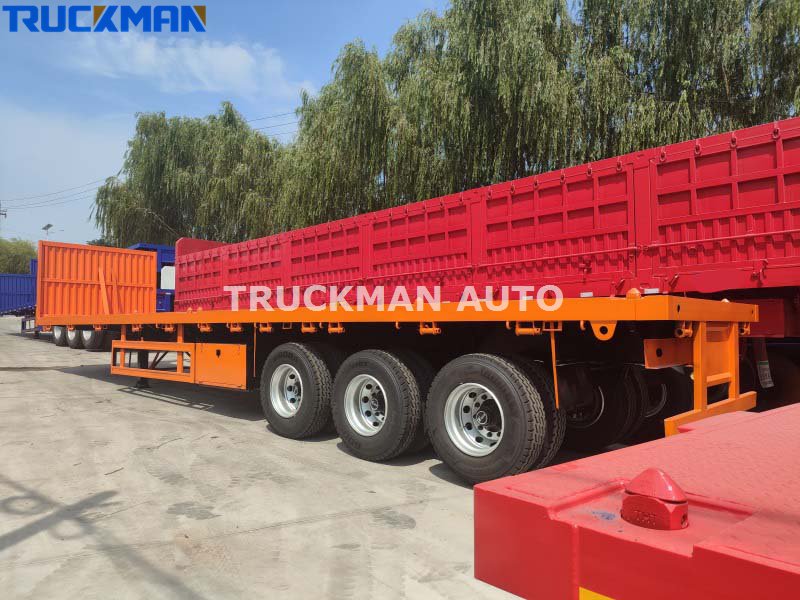 3 axles flatbed trailer