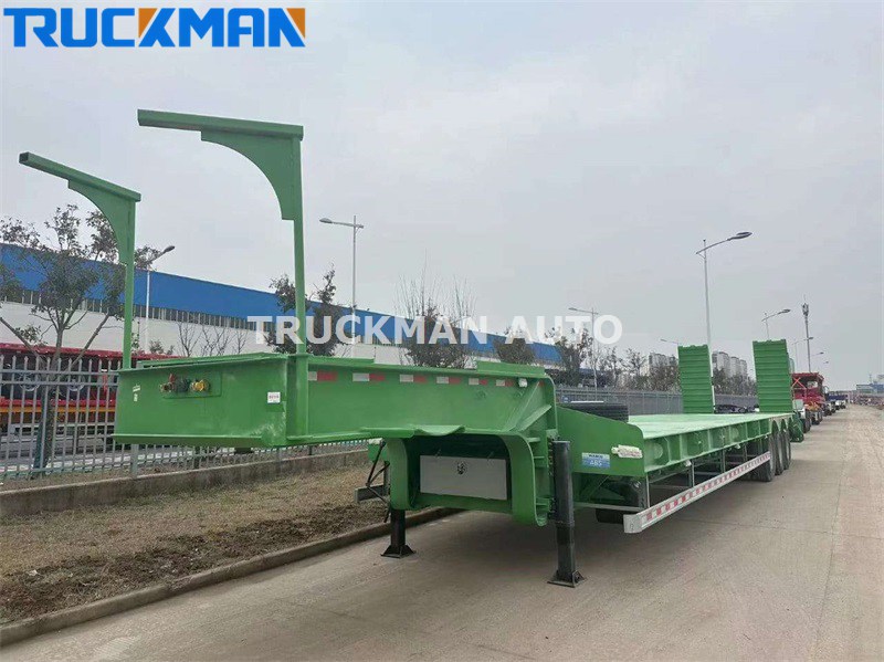 3 axles lowbed trailer