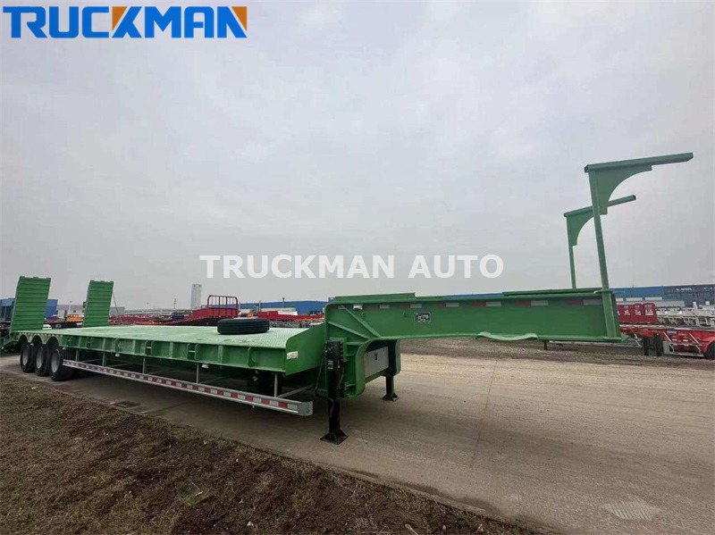 3 axles lowbed trailer