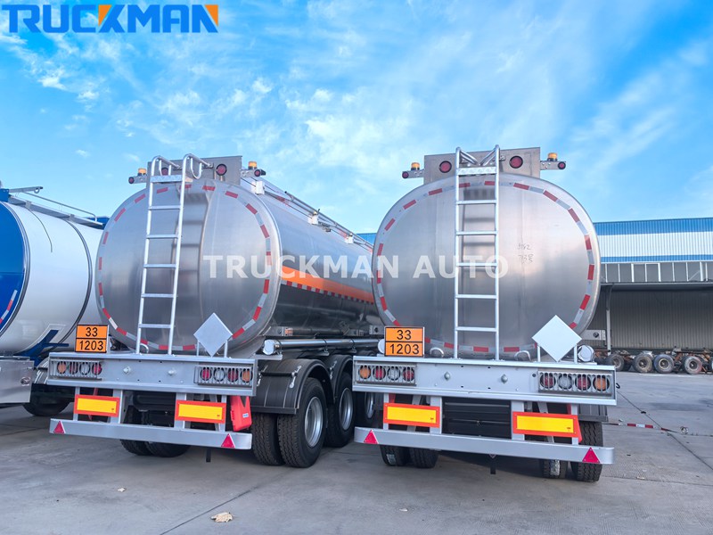 3 Axle 45000 Liters Aluminum Alloy Oil Tank Trailer