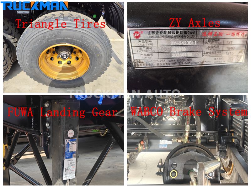 3 Axles 40 Ft Flatbed Semi Trailer