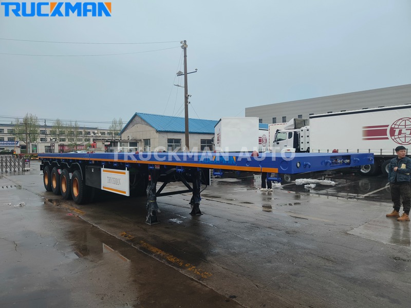 80 Tons Flatbed Semi Trailer