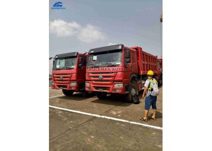 3 Unit HOWO Dump Truck Arrived At TIANJIN Port Ready To Shipment