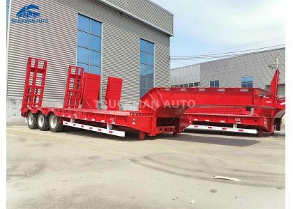 70 Tons 3 Axle Low Bed Trailer Delivery To Lagos Port, Nigeria