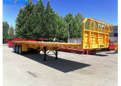 Super Link Container Flatbed Trailer Delivery To Mongolia