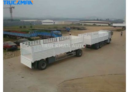 3 Units Drawbar Full Cargo Trailer Delivery To Ethiopia