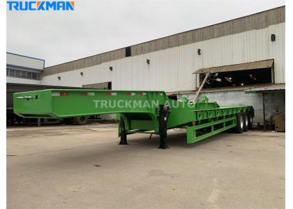 3 Axle 60 Ton Low Bed Trailer Delivery To Zambia
