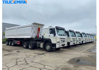 8 Units Trailer Truck and Tipper Trailer For Sudan Market