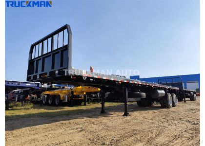 50 Tons Flatbed Trailer Delivery To Angola