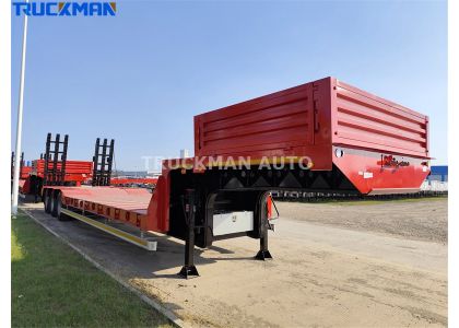 50 Tons Gooseneck Low Bed Trailer For Uzbekistan