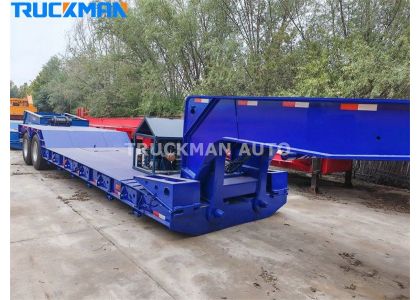 2 Axle Gooseneck Removable Low Bed Trailer For Philippine