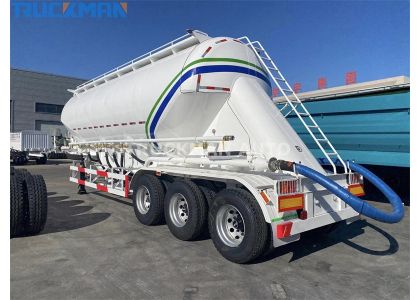 3 Axle Bulk Powder Tanker Trailer For Ghana