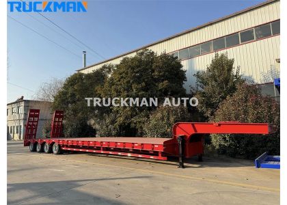 4 Axle Low Bed Trailer For Angola