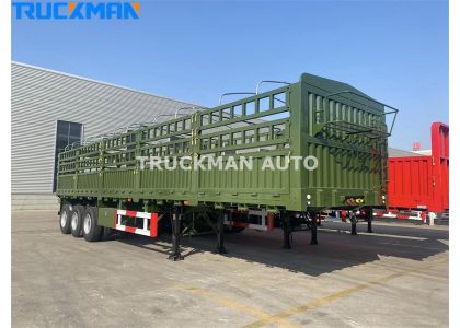 60 Tons 3 Axles Fence Semi Trailer For Senegal