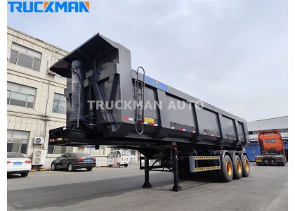 3 Axles 80 Tons Dump Semi Trailer For Suriname
