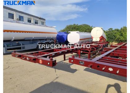3 Axles Skeleton Container Semi Trailer To Chile