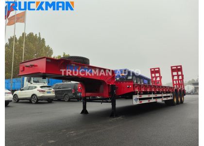 2 Units 3 Axles 80 Tons Low-bed Semi Trailers To Côte d'Ivoire