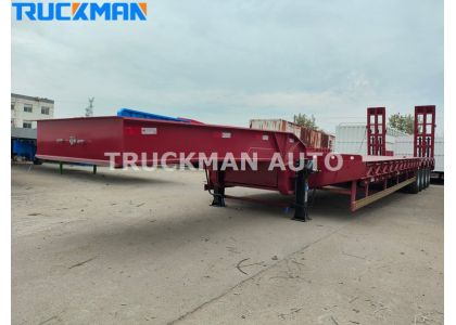 4 Axle 80 Tons Low Bed Semi Trailer For Senegal