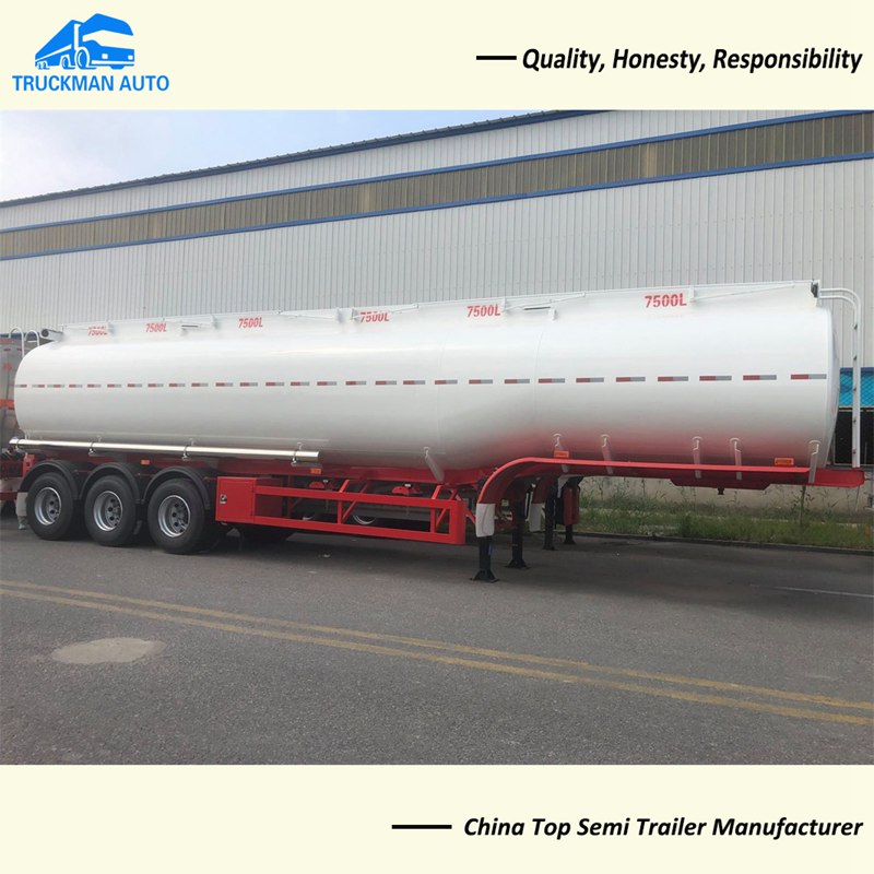45 Cubic Meters 6 Compartments Oil Tanker Trailer
