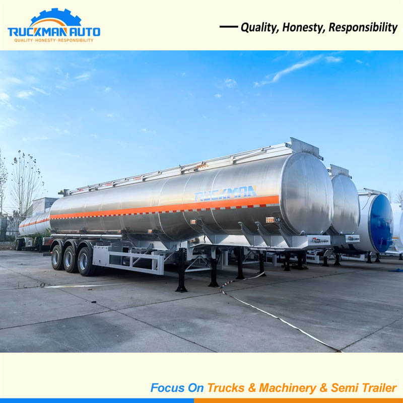 3 Axle 45000 Liters Aluminum Alloy Oil Tank Trailer For Guinea