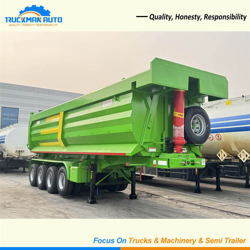 Factory Price 4 Axles 60 Tons Dump Semi Trailer For Mali