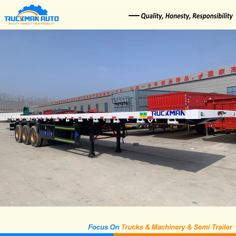 TRUCKMAN Brand 3 Axles 50 Tons Container Semi Trailer To Uganda