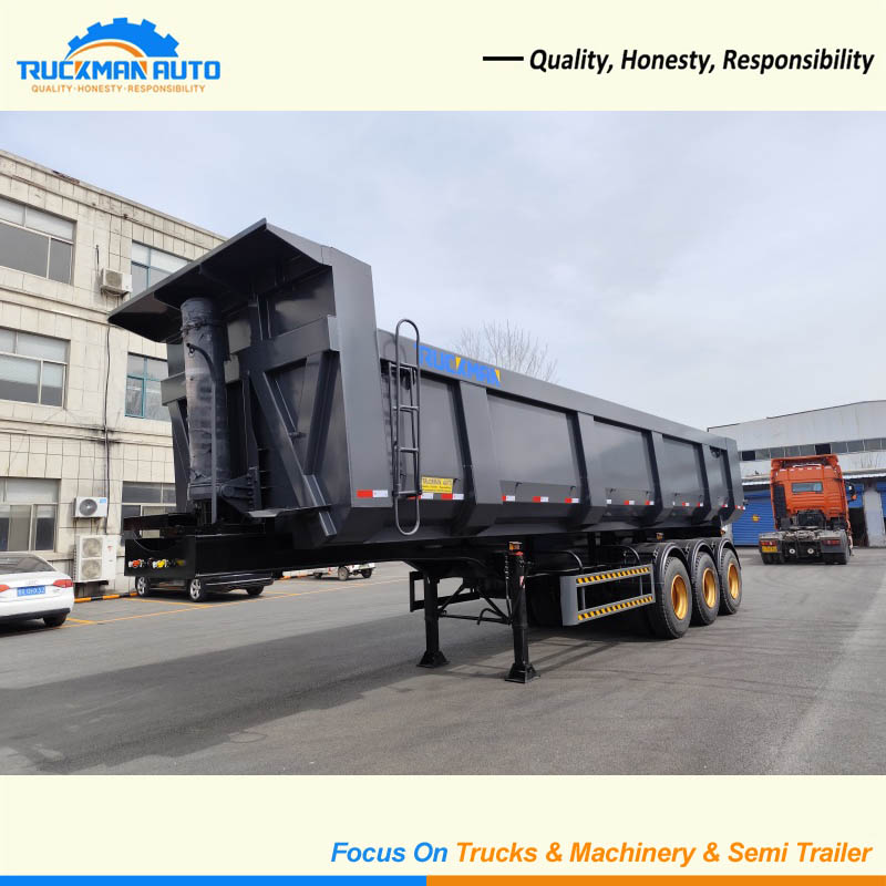3 Axles 80 Tons U-Type Dump Semi Trailer for African Mining & Bulk Transport