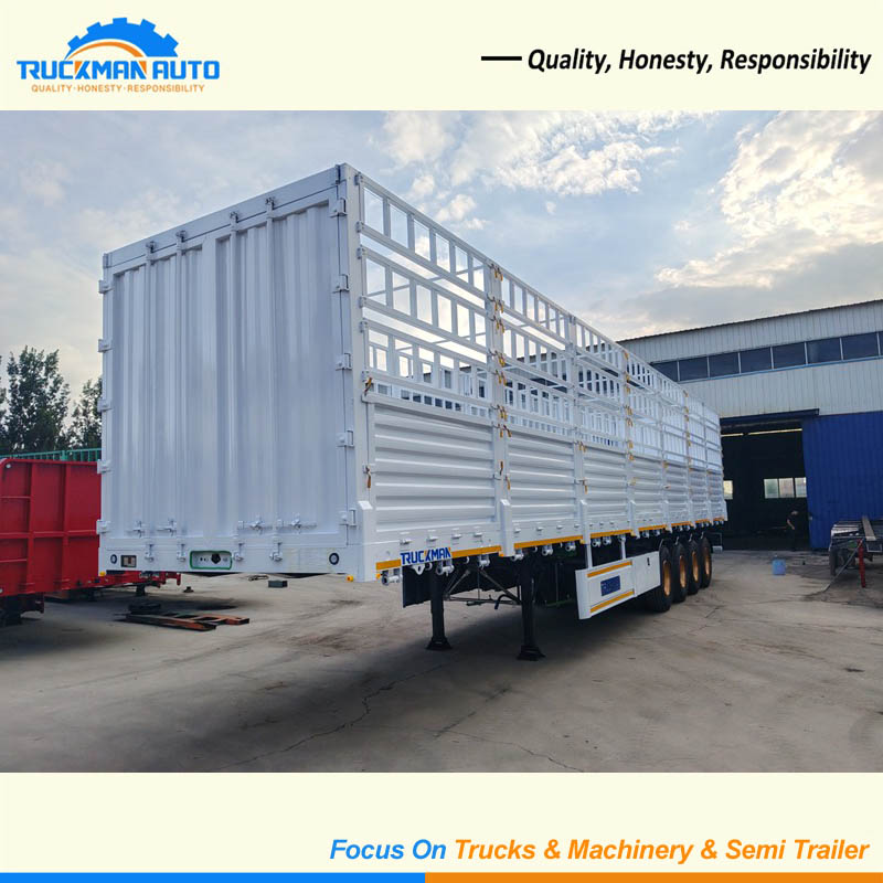 4 Axles 100 Tons Fence Semi Trailer To Chad