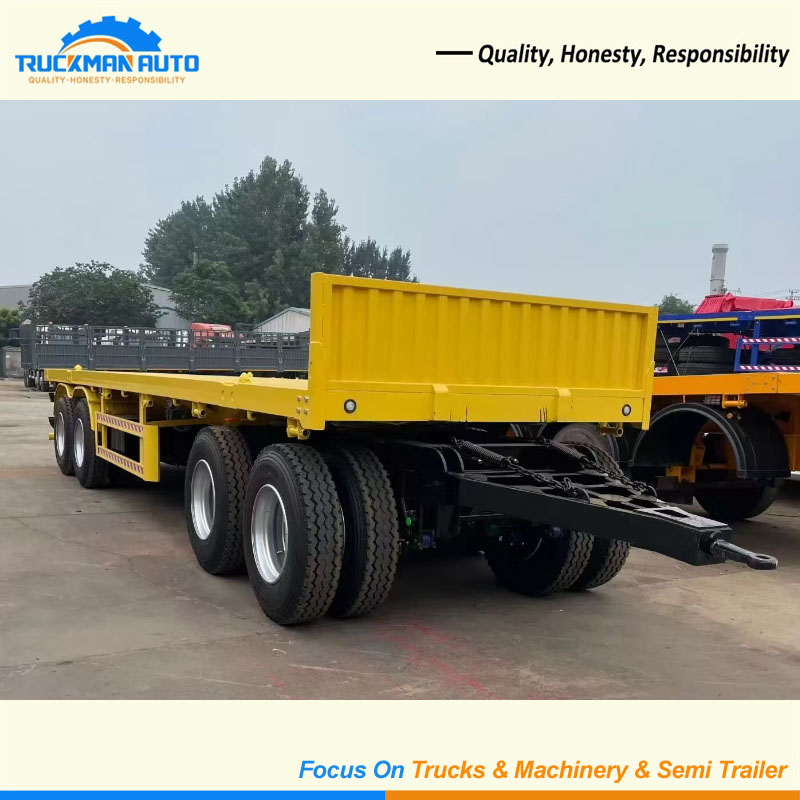 New 4 Axles 30 Tons Drawbar Cargo Trailer To Tanzania